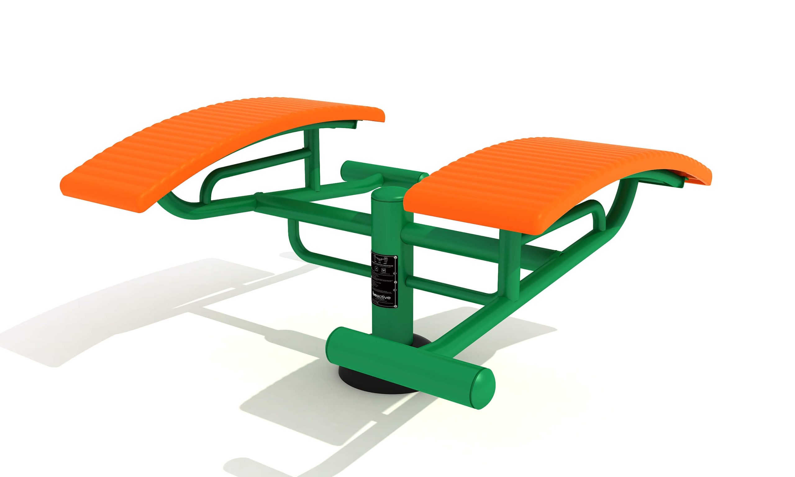 double sit up bench