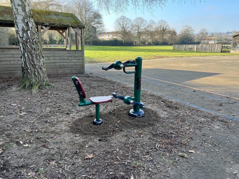 school park fitness installation