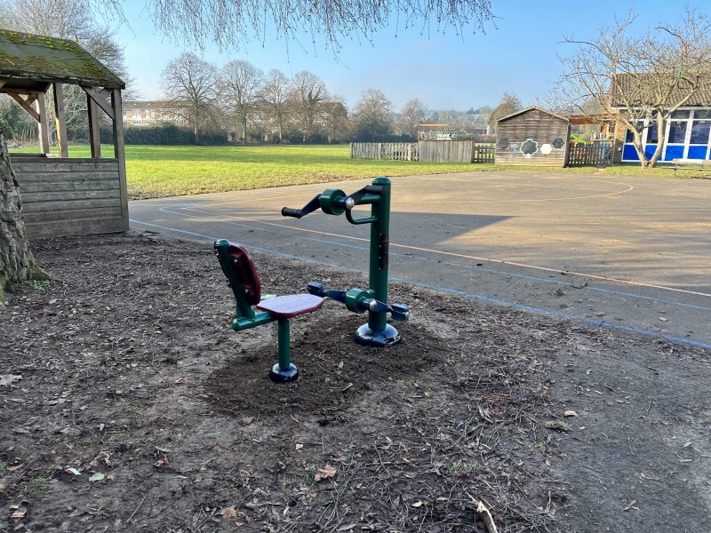 outdoor gym installation