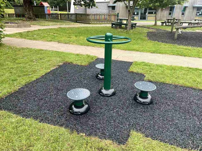 Rubber matting gym floor