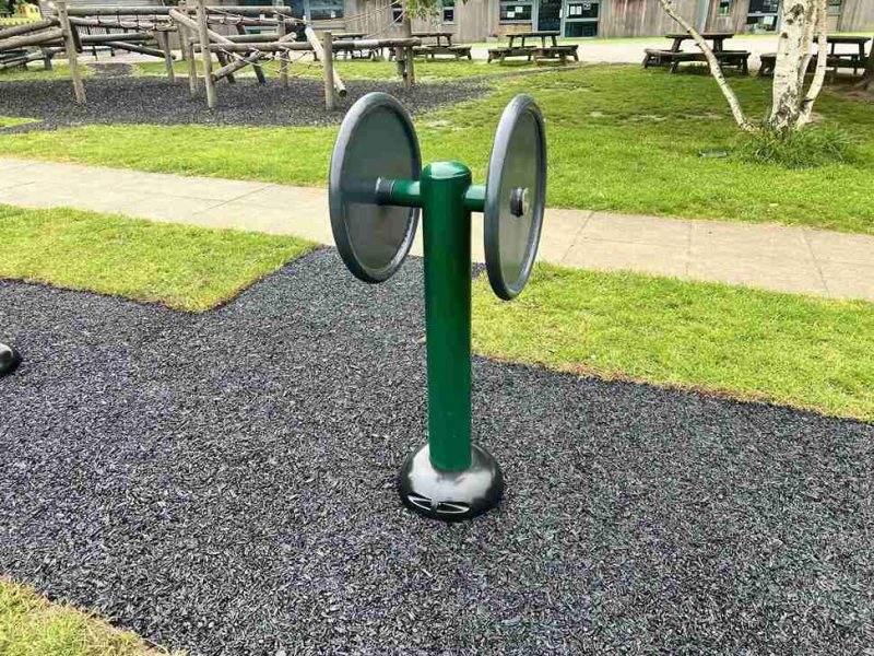 Rubber matting flooring for outdoor gym